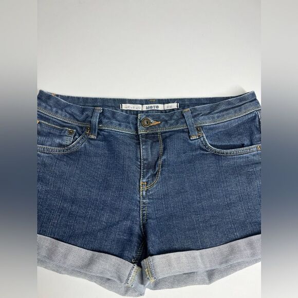 MOTO BLUE DENIM SHORTS SIZE 8/30 - Picture 4 of 11